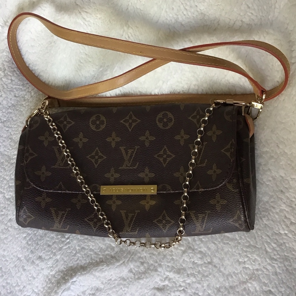 Louis Vuitton Monogram Crossbody Bag in Brown and Tan